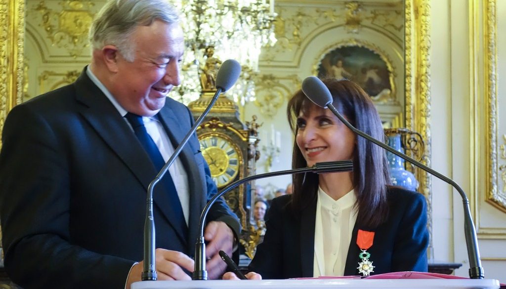 Gérard Larcher et Florine Boukhobza